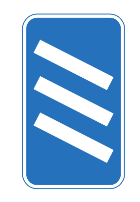 Countdown Markers at Exit from Motorway