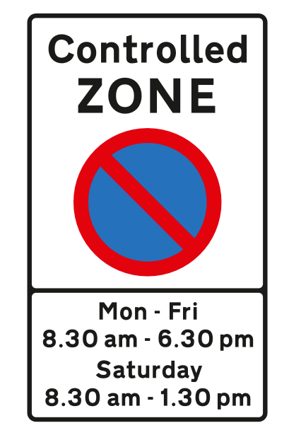 End of Controlled Parking Zone