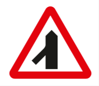 Traffic merging from left ahead