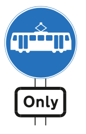Trams Only